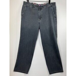 Hiltl Dylan Hi Mens 40/38 Micro Corduroy Denim Wash Chino Pants Gray‎ Stretch